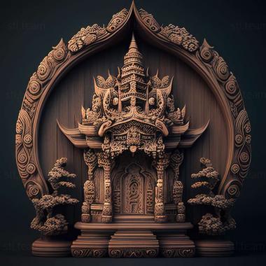 3D model Temple (STL)